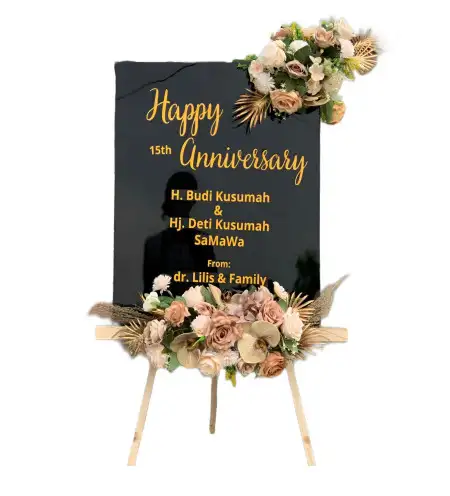 Papan Bunga Akrilik Venue Wedding Pamulang